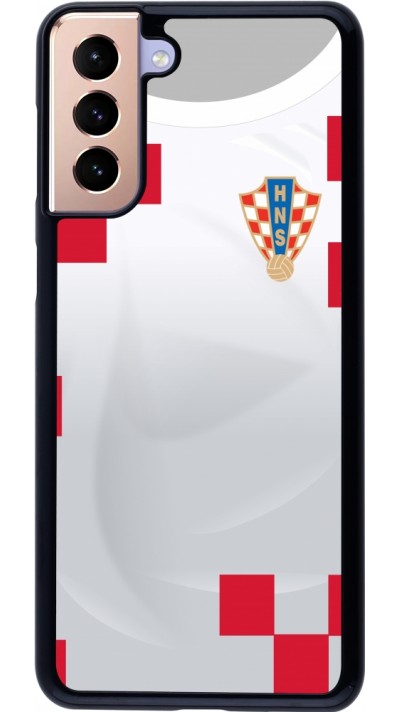 Coque Samsung Galaxy S21+ 5G - Maillot de football Croatie 2022 personnalisable