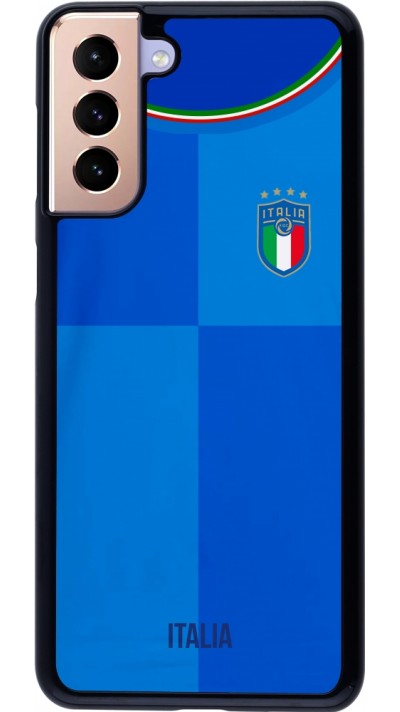 Coque Samsung Galaxy S21+ 5G - Maillot de football Italie 2022 personnalisable