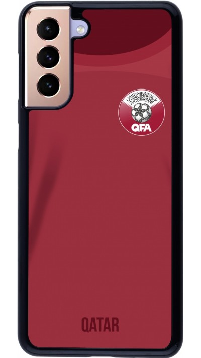 Coque Samsung Galaxy S21+ 5G - Maillot de football Qatar 2022 personnalisable