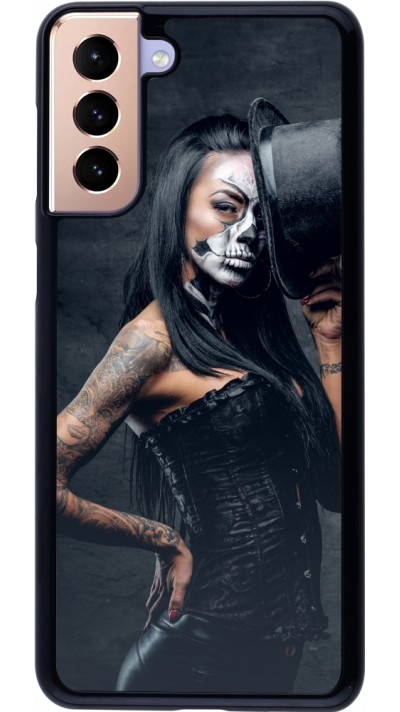 Samsung Galaxy S21+ 5G Case Hülle - Halloween 22 Tattooed Girl