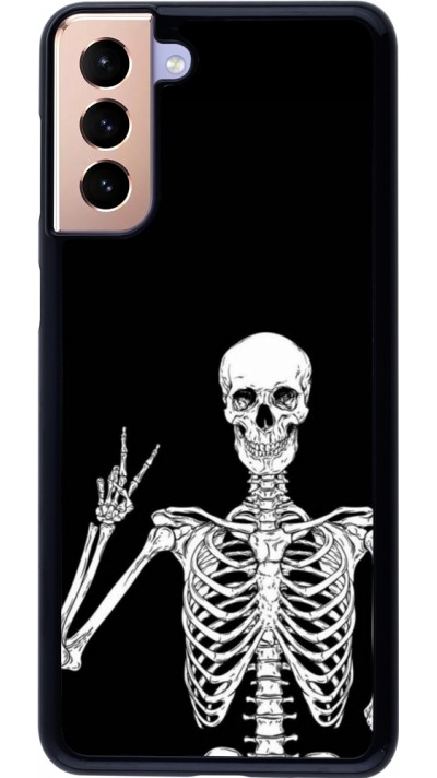 Samsung Galaxy S21+ 5G Case Hülle - Halloween 2023 peace skeleton