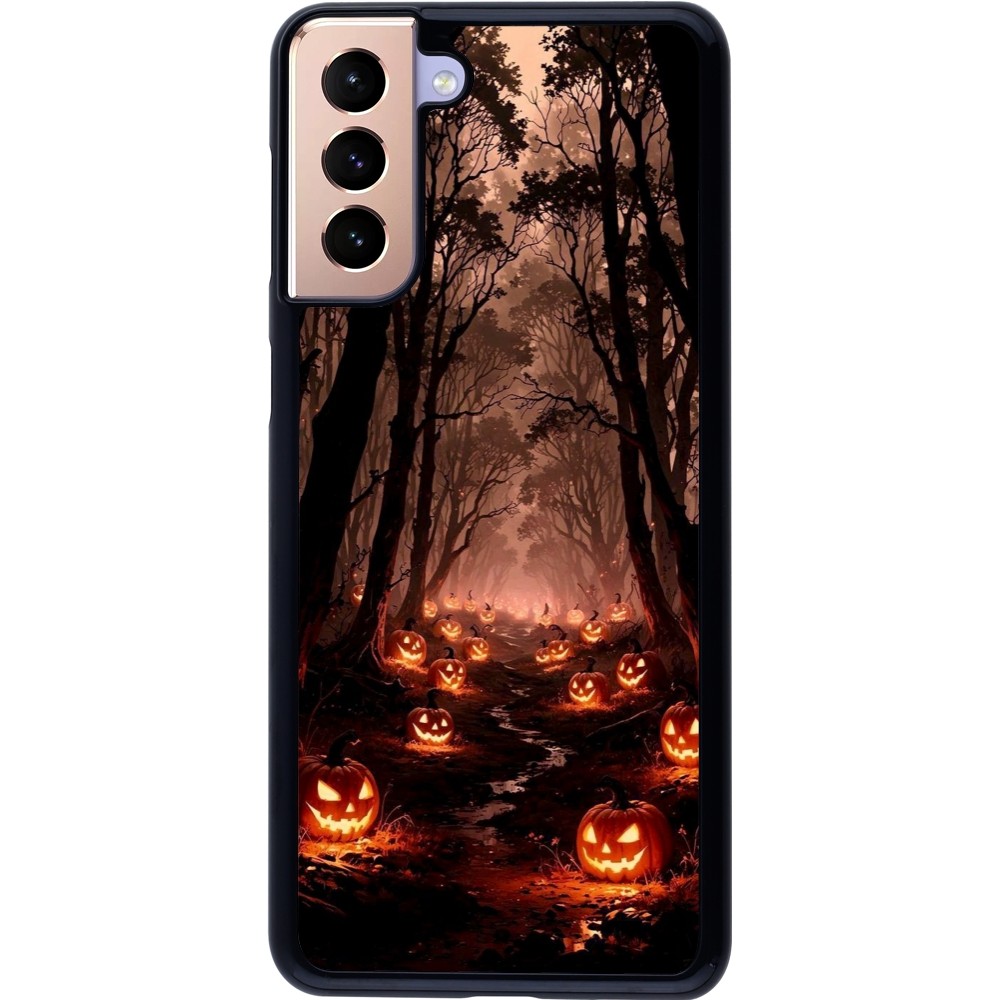 Samsung Galaxy S21+ 5G Case Hülle - Halloween 2025 Road of Terrifying Pumpkins