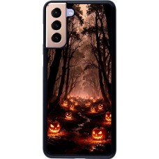Samsung Galaxy S21+ 5G Case Hülle - Halloween 2025 Road of Terrifying Pumpkins