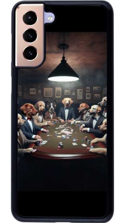 Samsung Galaxy S21+ 5G Case Hülle - Die Pokerhunde