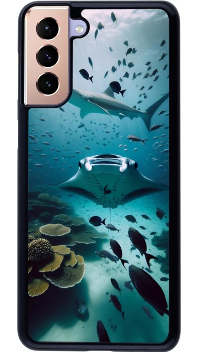 Samsung Galaxy S21+ 5G Case Hülle - Manta Lagune Reinigung