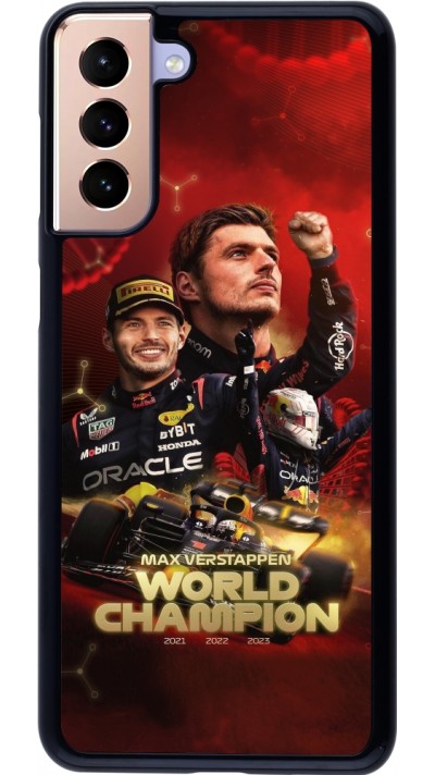Samsung Galaxy S21+ 5G Case Hülle - Max Verstappen Champion 2023