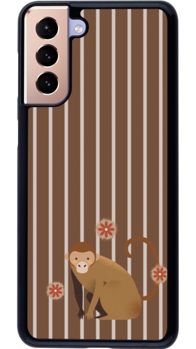 Coque Samsung Galaxy S21+ 5G - Monkey with stripes