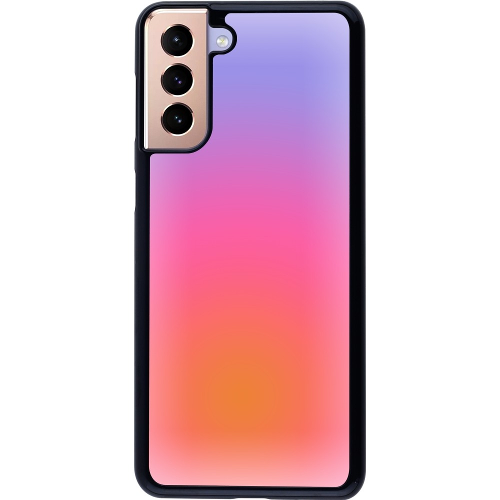 Samsung Galaxy S21+ 5G Case Hülle - Orange Pink Blue Gradient