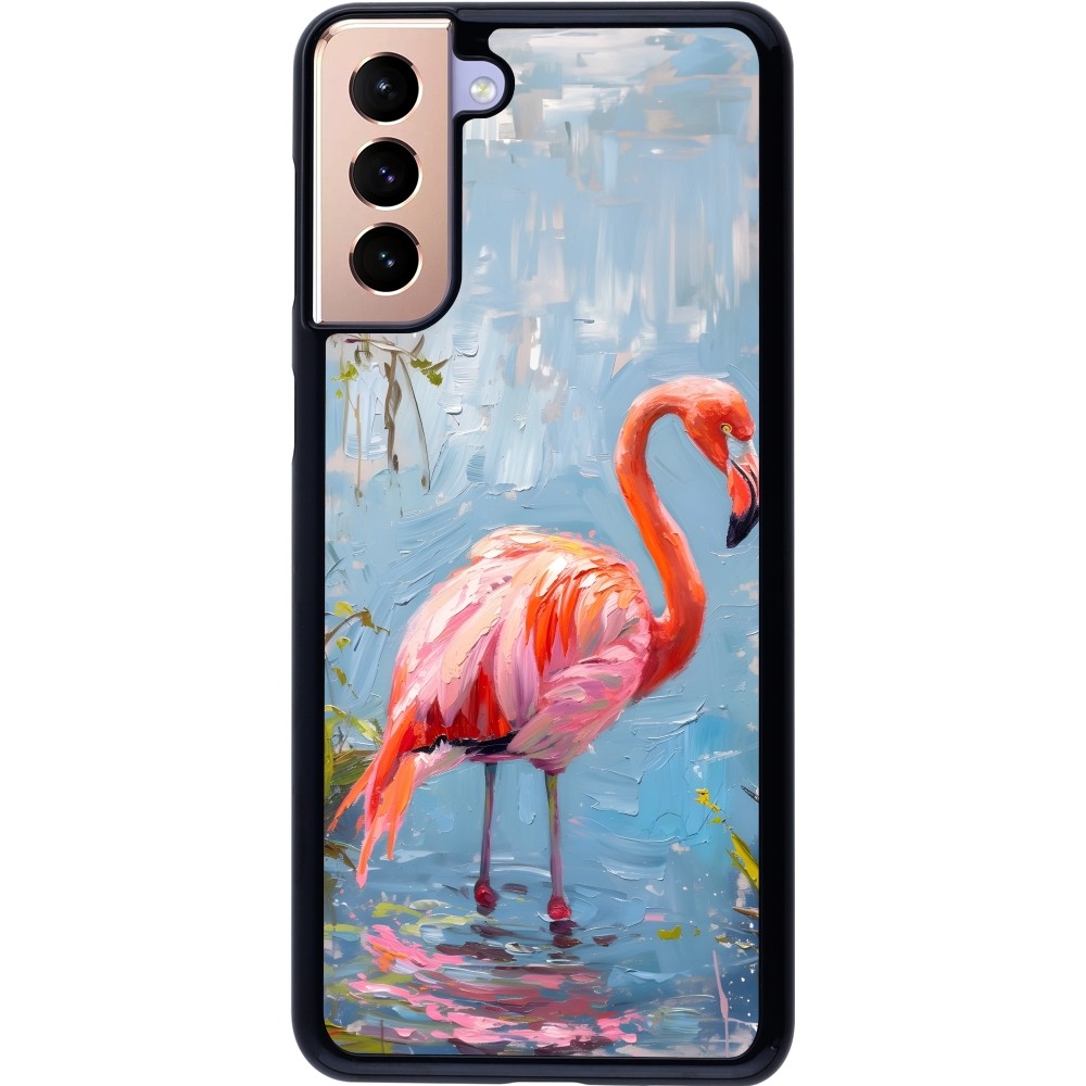 Samsung Galaxy S21+ 5G Case Hülle - Paint Flamingo