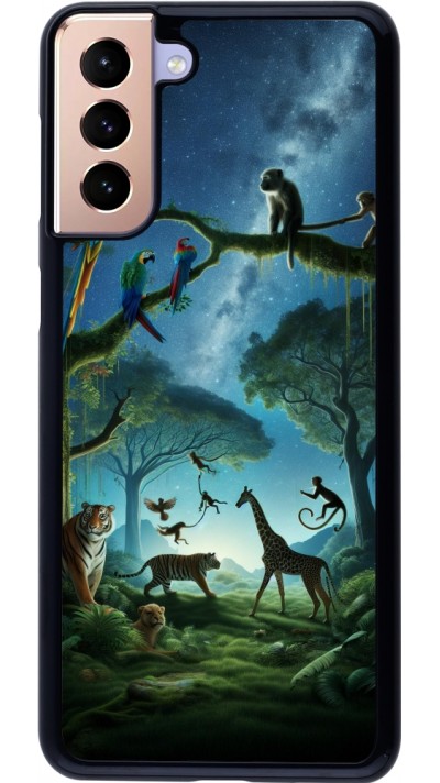 Samsung Galaxy S21+ 5G Case Hülle - Paradies der exotischen Tiere