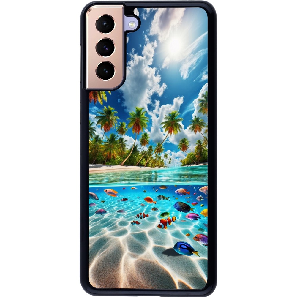 Samsung Galaxy S21+ 5G Case Hülle - Strandparadies