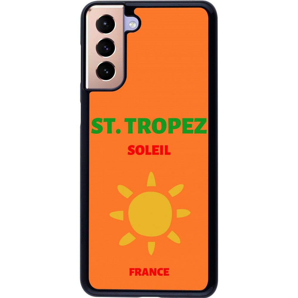 Samsung Galaxy S21+ 5G Case Hülle - Pop Summer Destination St-Tropez