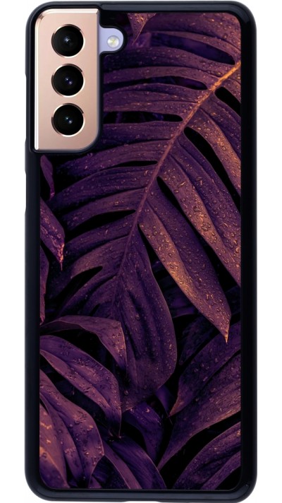 Samsung Galaxy S21+ 5G Case Hülle - Purple Light Leaves