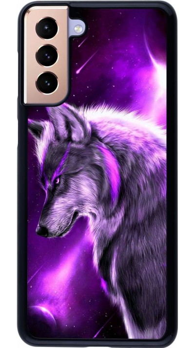 Coque Samsung Galaxy S21+ 5G - Purple Sky Wolf