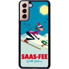 Samsung Galaxy S21+ 5G Case Hülle - Saas-Fee Ski Downhill