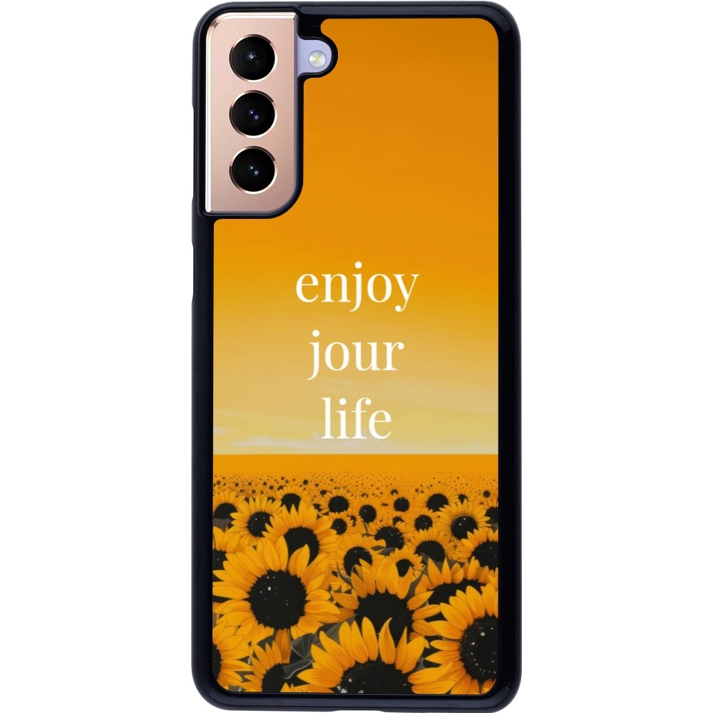 Samsung Galaxy S21+ 5G Case Hülle - Summer 2025 Enjoy your life
