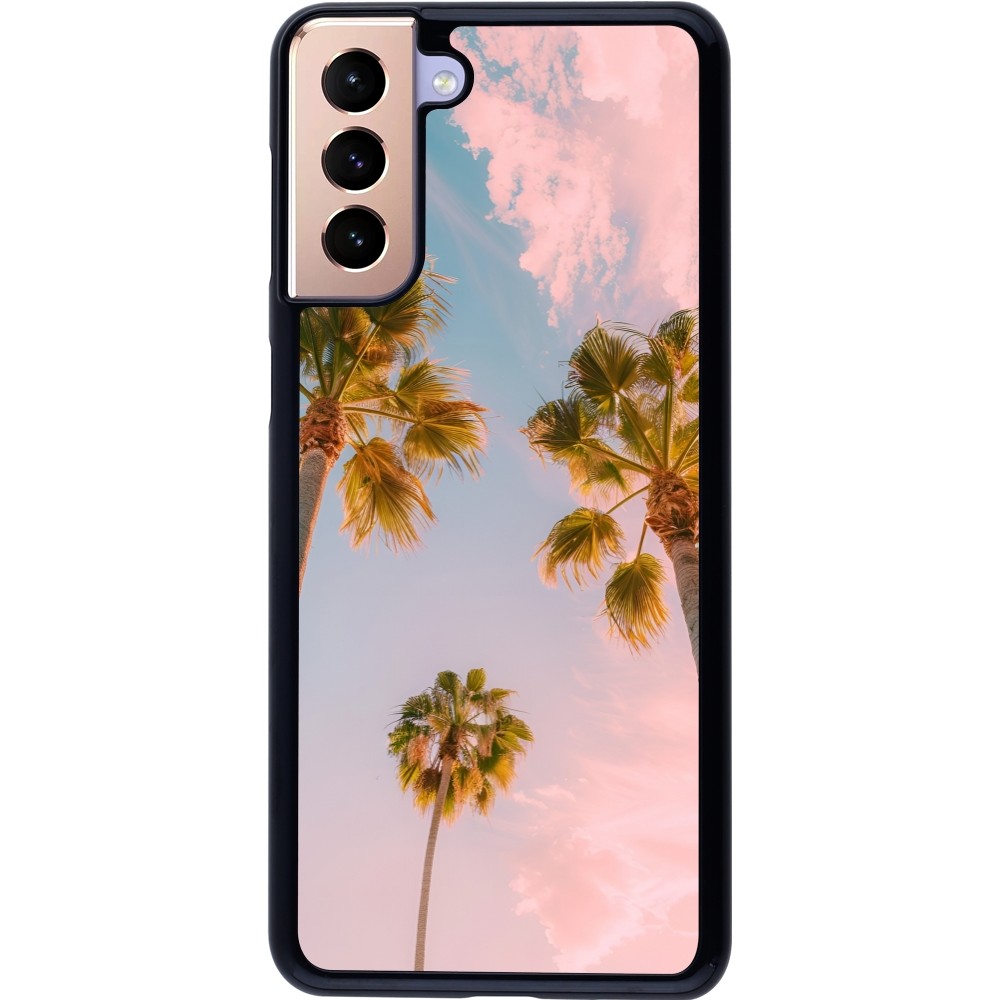 Samsung Galaxy S21+ 5G Case Hülle - Summer 2025 Palmiers