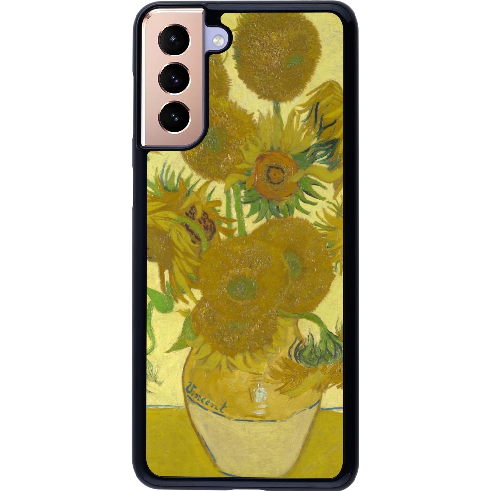 Samsung Galaxy S21+ 5G Case Hülle - Kunstbild - Sonnenblumen  - Van Gogh