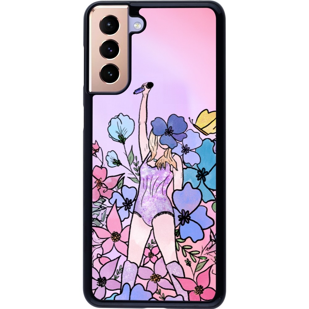 Samsung Galaxy S21+ 5G Case Hülle - Taylor Swift Sketch - Pink