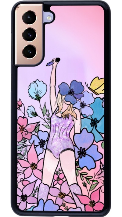Samsung Galaxy S21+ 5G Case Hülle - Taylor Swift Sketch - Pink