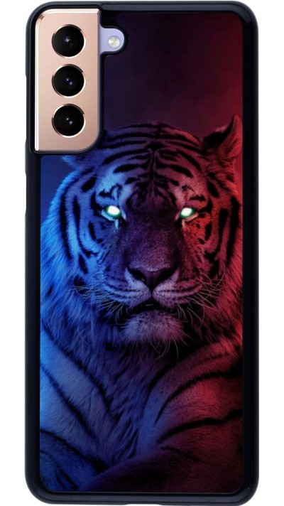 Coque Samsung Galaxy S21+ 5G - Tiger Blue Red