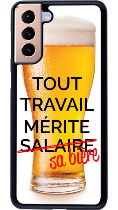 Hülle Samsung Galaxy S21+ 5G - Tout travail mérite sa bière