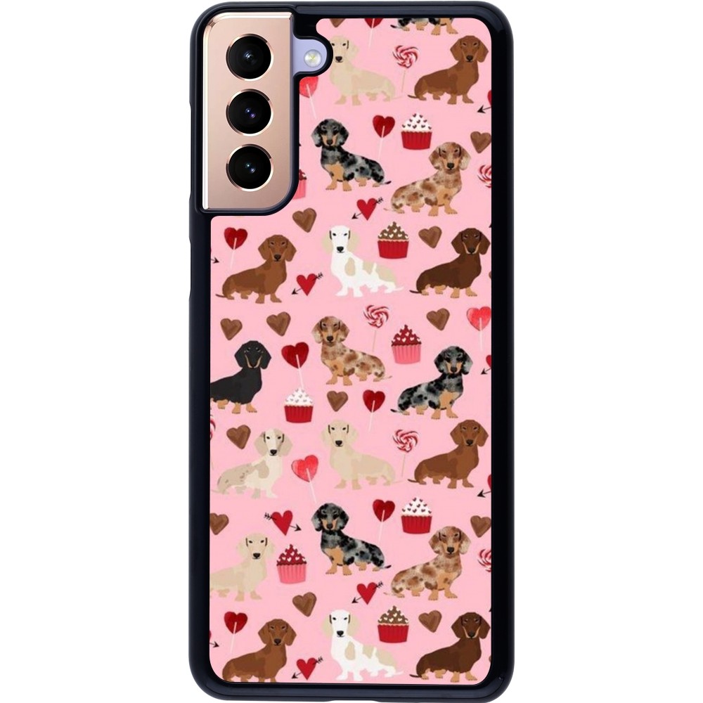 Samsung Galaxy S21+ 5G Case Hülle - Valentine 2024 puppy love