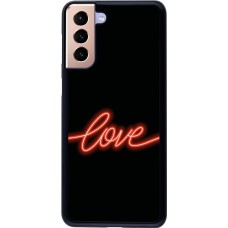 Samsung Galaxy S21+ 5G Case Hülle - Valentine 2023 neon love
