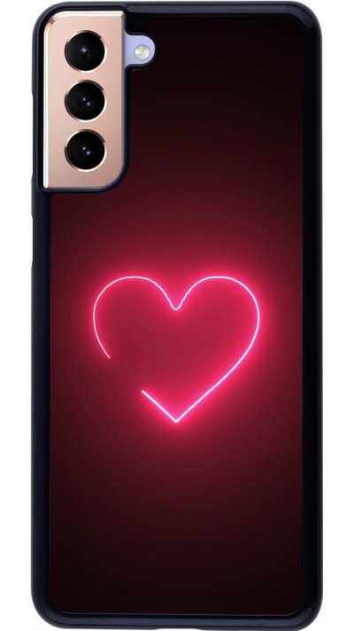 Coque Samsung Galaxy S21+ 5G - Valentine 2023 single neon heart