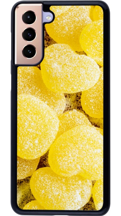 Coque Samsung Galaxy S21+ 5G - Valentine 2023 sweet yellow hearts
