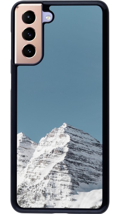 Coque Samsung Galaxy S21+ 5G - Winter 22 blue sky mountain