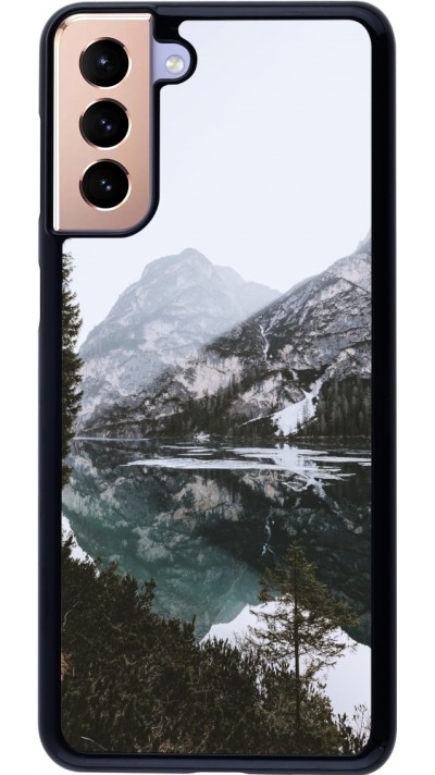 Coque Samsung Galaxy S21+ 5G - Winter 22 snowy mountain and lake