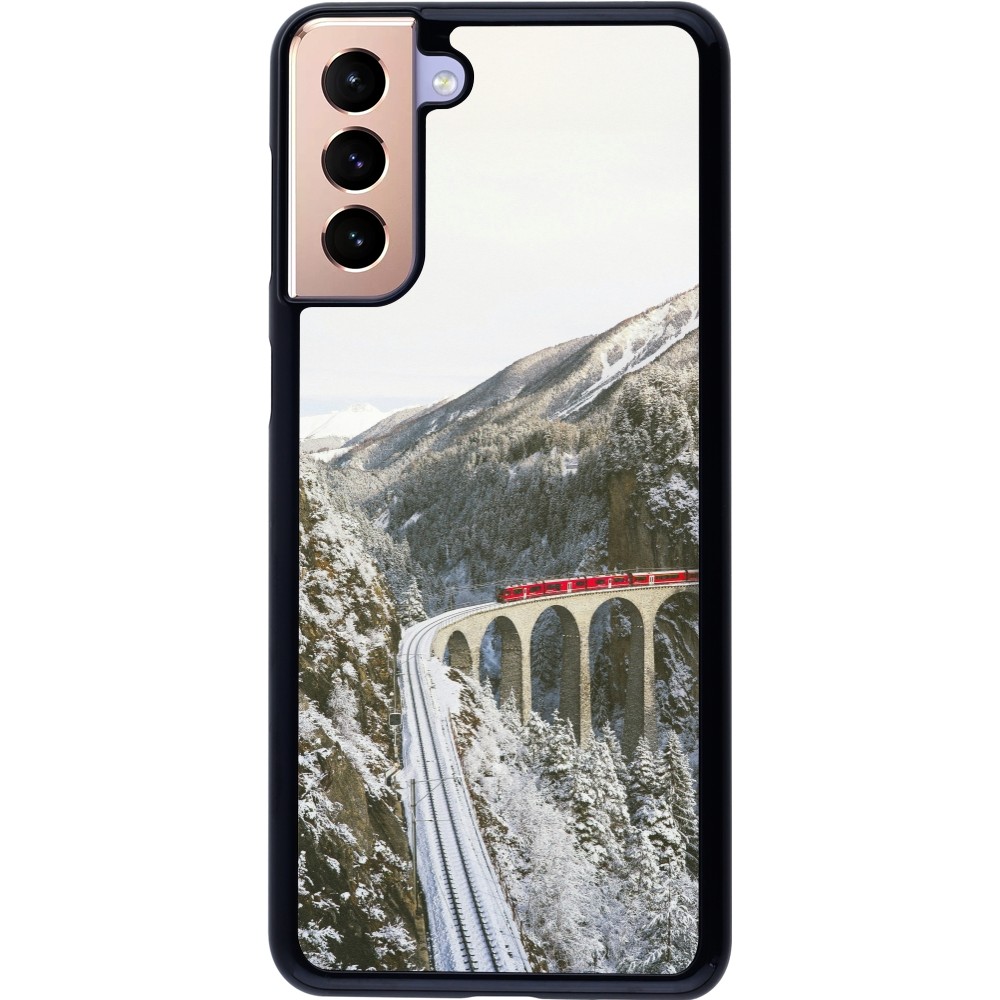 Coque Samsung Galaxy S21+ 5G - Winter 25 Winter polar express