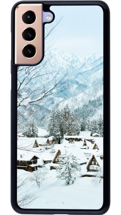 Coque Samsung Galaxy S21+ 5G - Winter 25 Winter snowy landscape