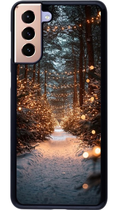 Coque Samsung Galaxy S21+ 5G - Winter 25 Winter snowy road