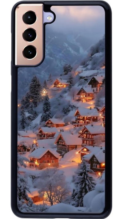 Coque Samsung Galaxy S21+ 5G - Winter 25 Winter snowy village