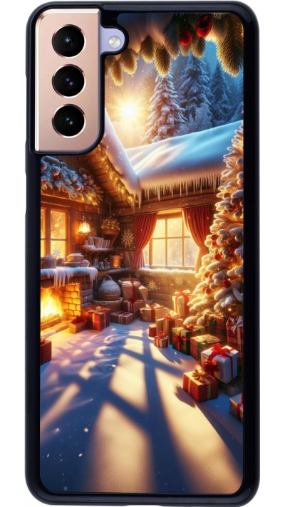 Samsung Galaxy S21+ 5G Case Hülle - Weihnachten Chalet Feerie