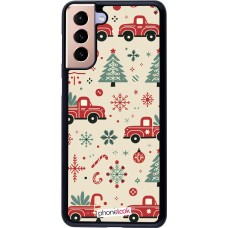 Samsung Galaxy S21+ 5G Case Hülle - Weihnachten 2024 Lkw Tanne