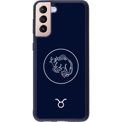 Samsung Galaxy S21+ 5G Case Hülle - Silikon schwarz Astrologie Stier
