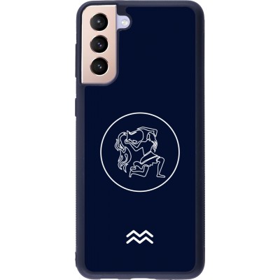 Samsung Galaxy S21+ 5G Case Hülle - Silikon schwarz Astrologie Wassermann