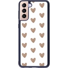 Samsung Galaxy S21+ 5G Case Hülle - Silikon schwarz Autumn 2024 brown hearts