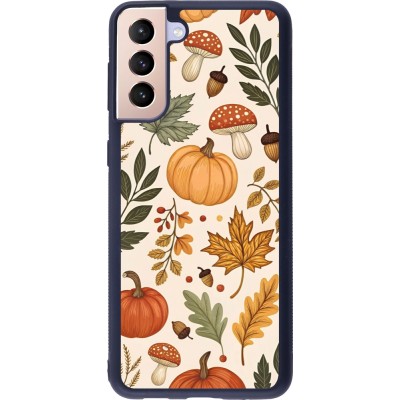 Coque Samsung Galaxy S21+ 5G - Silicone rigide noir Autumn 25 Autumn pattern