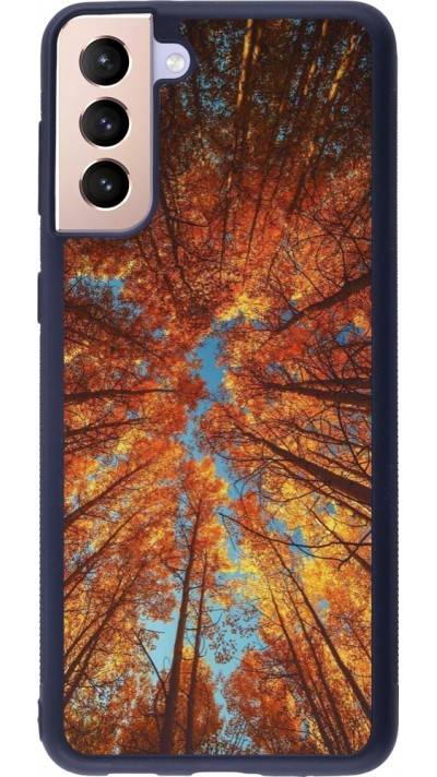 Samsung Galaxy S21+ 5G Case Hülle - Silikon schwarz Autumn 25 Trees