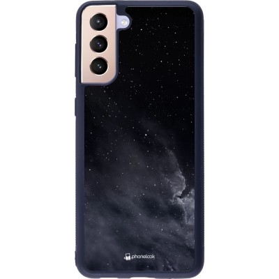 Coque Samsung Galaxy S21+ 5G - Silicone rigide noir Black Sky Clouds