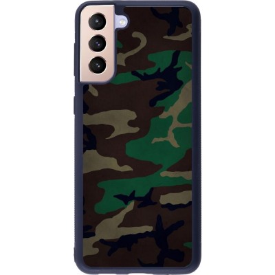 Coque Samsung Galaxy S21+ 5G - Silicone rigide noir Camouflage 3