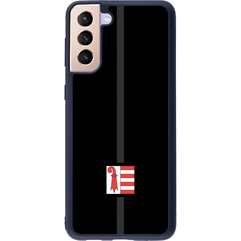 Coque Samsung Galaxy S21+ 5G - Silicone rigide noir Canton JU noir