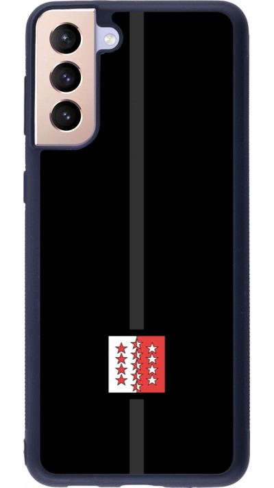 Samsung Galaxy S21+ 5G Case Hülle - Silikon schwarz Kanton VS schwarz