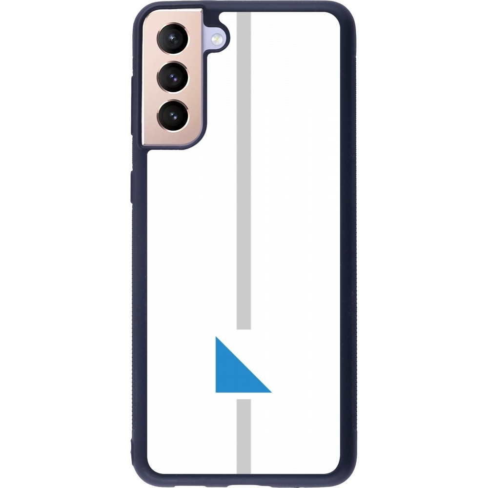 Coque Samsung Galaxy S21+ 5G - Silicone rigide noir Canton ZH blanc