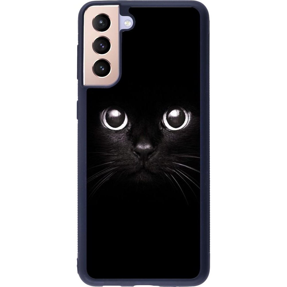 Hülle Samsung Galaxy S21+ 5G - Silikon schwarz Cat eyes