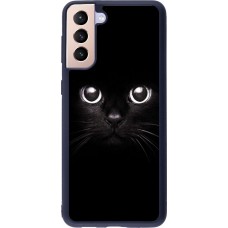 Hülle Samsung Galaxy S21+ 5G - Silikon schwarz Cat eyes